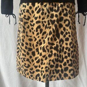 Vintage 90s Betsey Johnson Velvet Chetah Mini Skirt